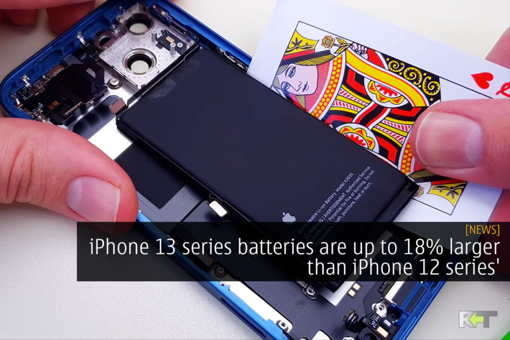 iPhone 13 series batteries are up to 18% larger than iPhone 12 series' 23