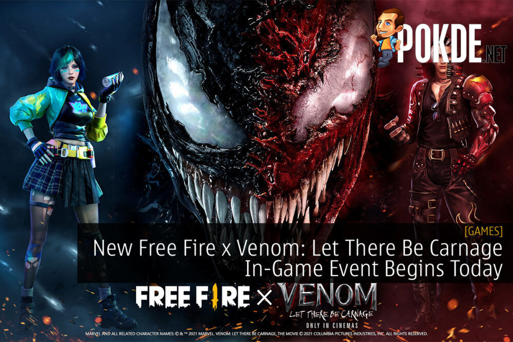 Free Fire x Venom Let There Be Carnage cover