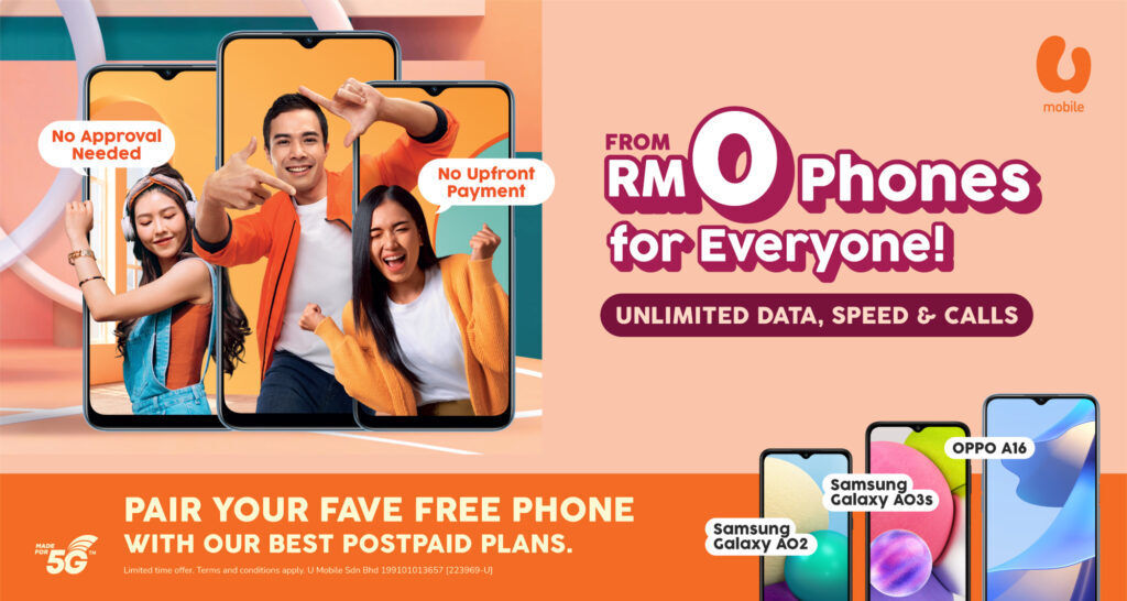 U Mobile's New 'RM0 Phones For Everyone' Offers Free Phones With No Upfront Fees 24