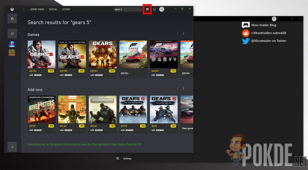 <i>Gears 5</i> free Xbox app Xbox Insider Hub