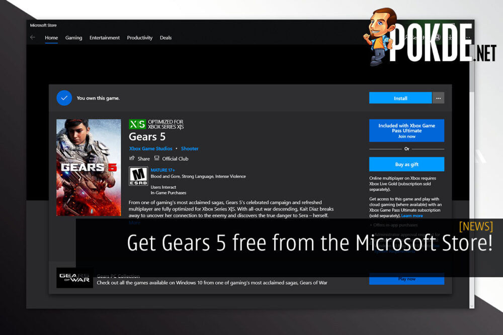gears 5 free microsoft store cover