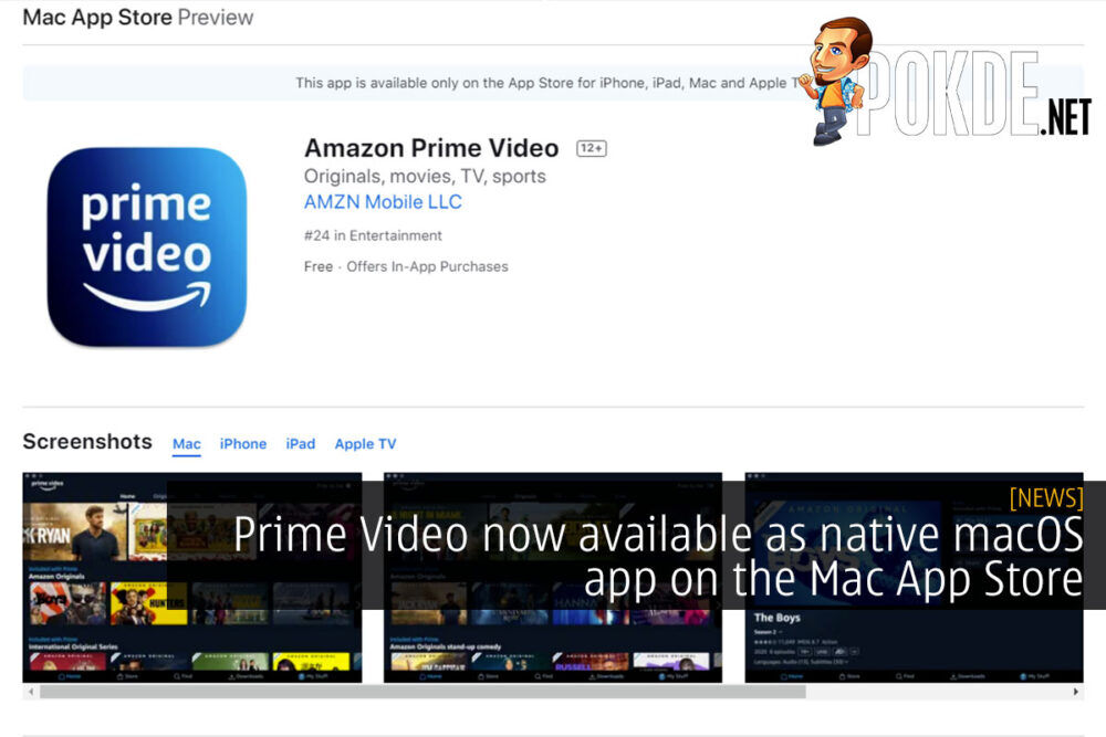 prime video macOS cover