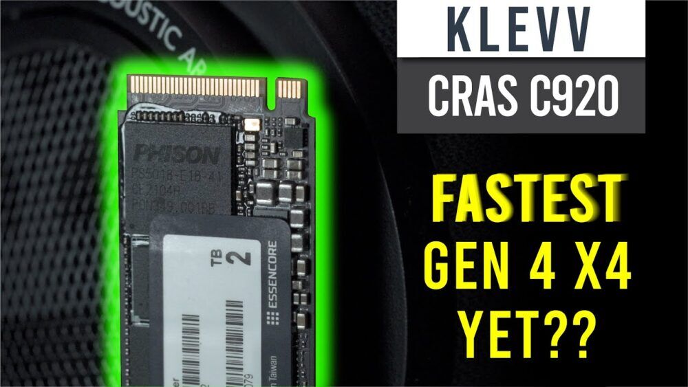 Klevv Cras C920 Review - Fastest PCIE 4 x4 yet! Cooler too! 26