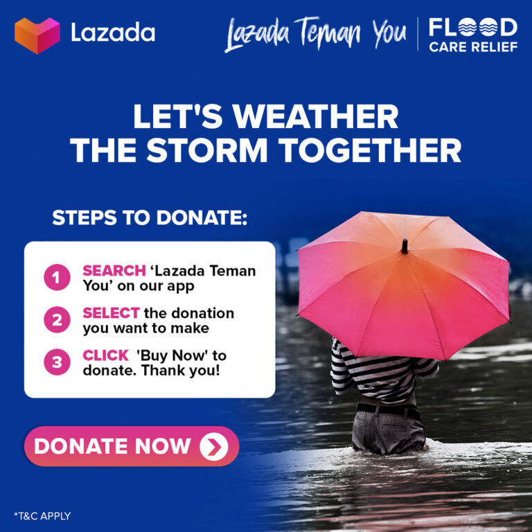 Lazada Malaysia flood aid