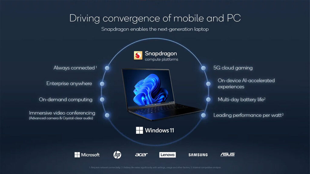 Snapdragon 8cx Gen 3 and 7c+ Gen 3 laptops