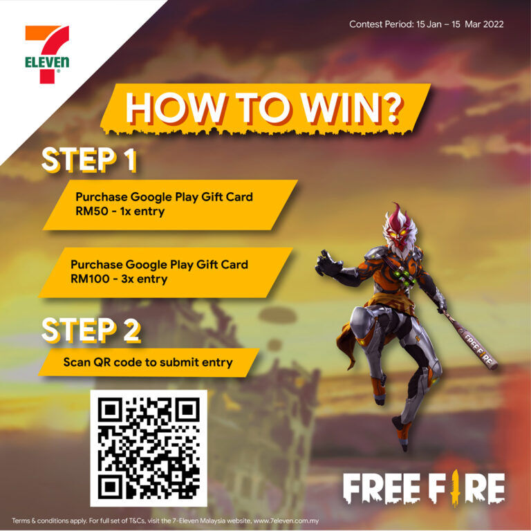 7-Eleven Google Play Free Fire contest