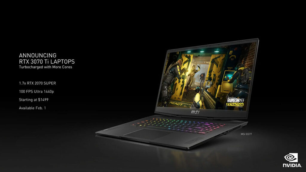 NVIDIA GeForce RTX 3070 Ti Laptop GPU