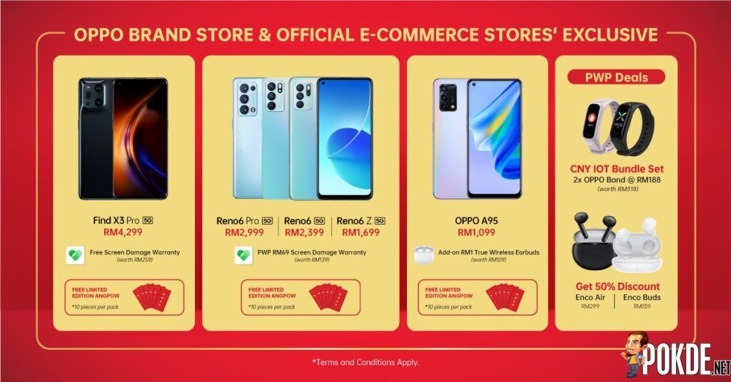 Get Rewards Worth Up To RM3,888,888 During OPPO’s Roar of Prosperity CNY Sale 22
