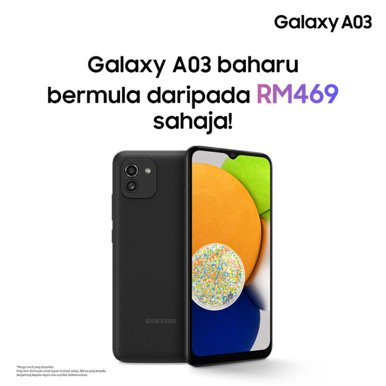 Samsung Galaxy A03 Malaysia launch