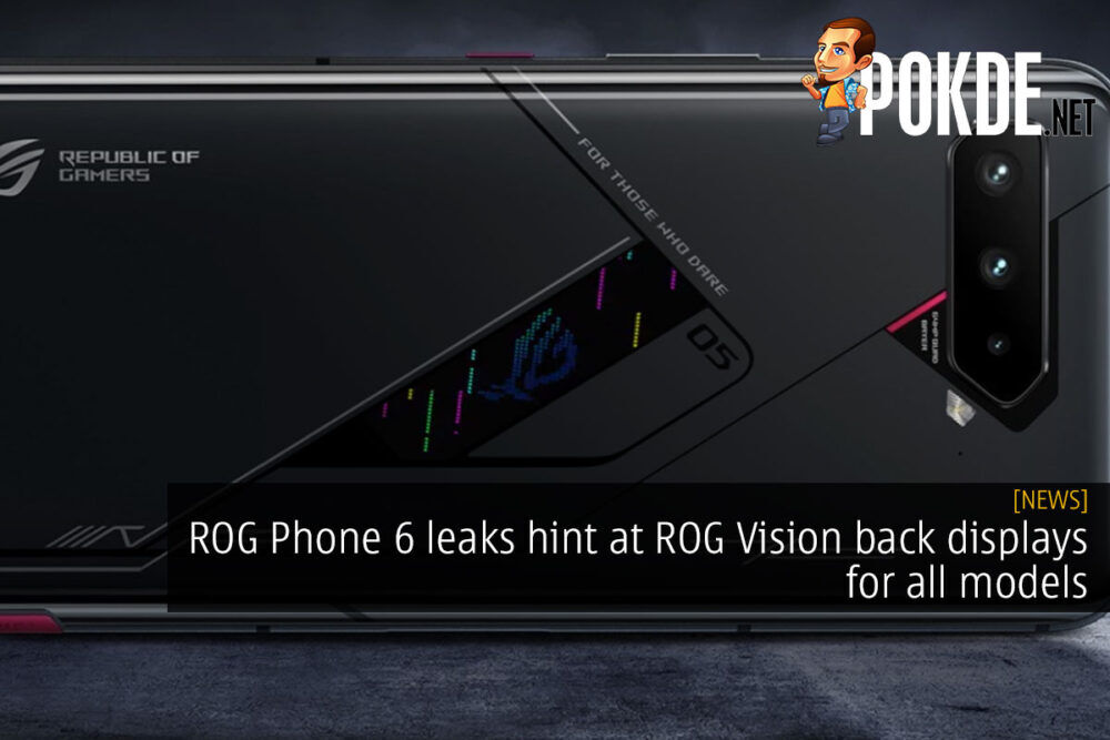 rog phone 6 rog vision cover