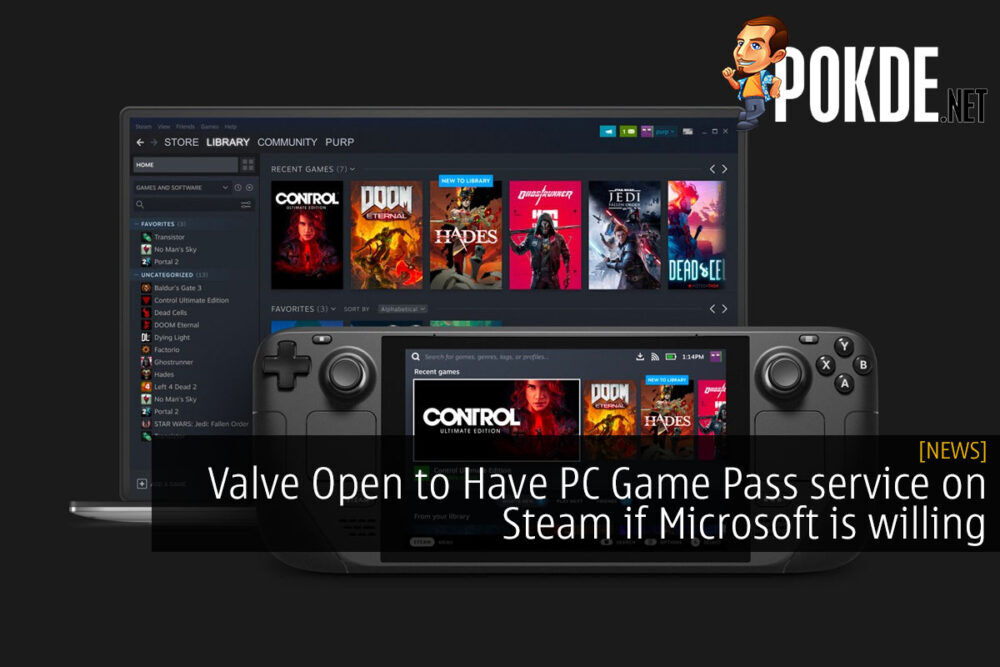 Valve Open to Have PC Game Pass service on Steam if Microsoft is willing