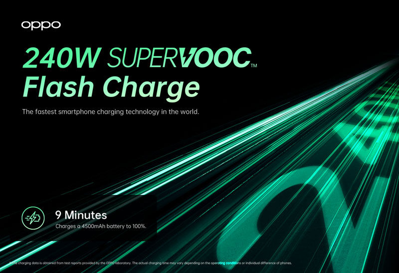 OPPO 240W SUPERVOOC Flash Charge