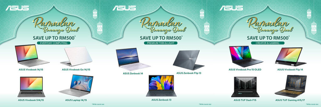 ASUS Ramadan Bonanza Deal Has Up To RM500 Discount on Laptops