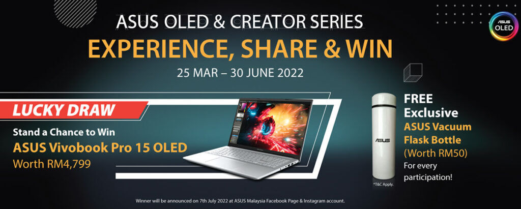 experience share win asus oled creator laptop banner