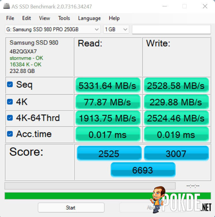 250GB Samsung 980 PRO SSD Review