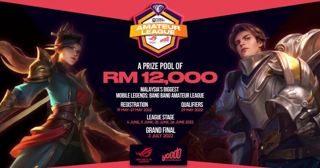 ASUS ROG Partnering with Yoodo for MLBB Amateur League 2022 - RM12,000 Prize Pool