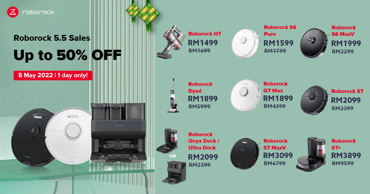 Grab Your Mother's Day Gift at Roborock Shopee 5.5 Mega Day Sale