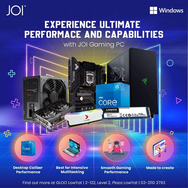 Build A JOI-ful Gaming PC Bundled With Microsoft & Student 2021, Windows 11 Pro, 1-month PC Game Pass – Pokde.Net