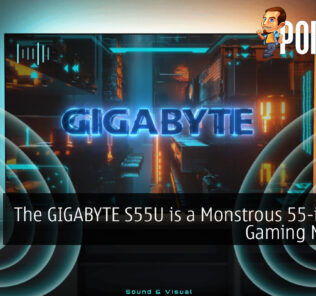 The GIGABYTE S55U is a Monstrous 55-inch 4K Gaming Monitor
