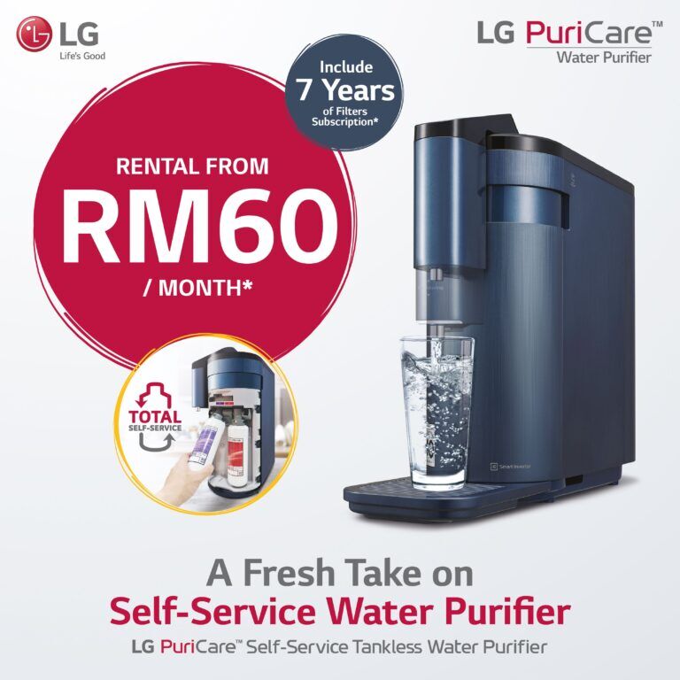 The LG PuriCare Self-Service Tankless Water Purifier is Now Available in Malaysia