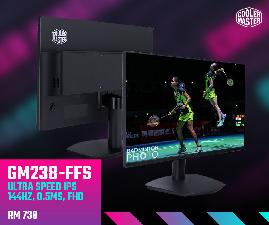 Cooler Master Releases GM238-FFS IPS Gaming Monitor, Priced RM739 26