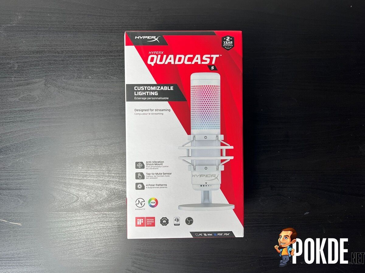 HyperX Quadcast Desktop Microphone, Black/Red - A-Power Computer Ltd.