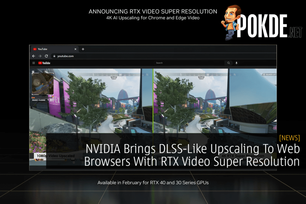 NVIDIA Brings DLSS-Like Upscaling To Web Browsers With RTX Video Super Resolution 31