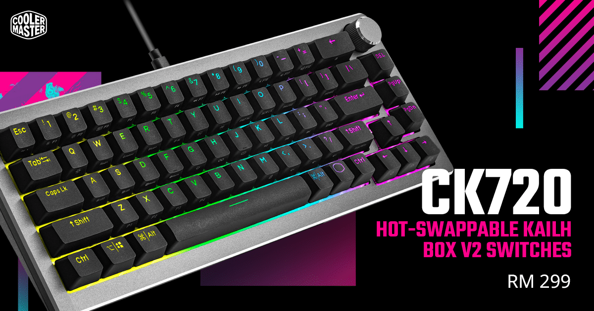 Cooler Master Joins The Custom Keyboard Game With CK720 65% Mechanical Keyboard 27