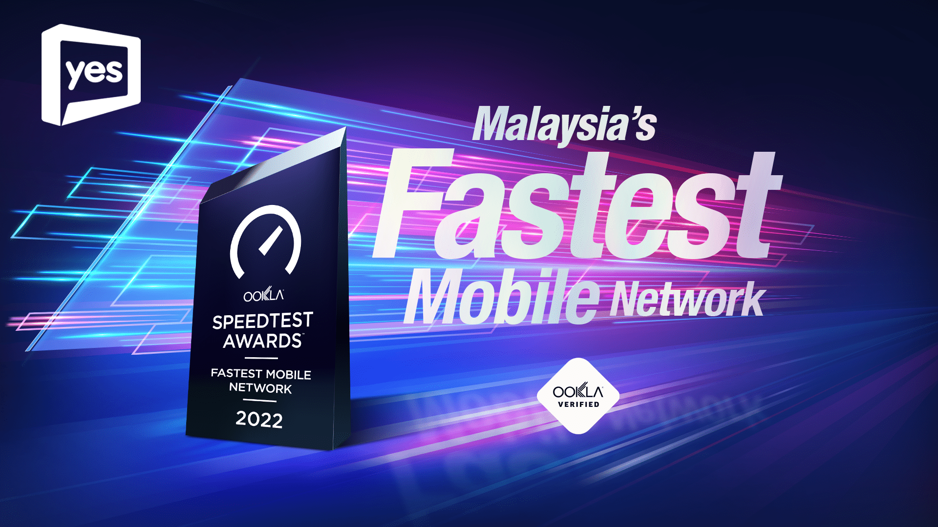 Yes 5G Crowned Ookla Speedtest Awards As Malaysia's Fastest Mobile Network