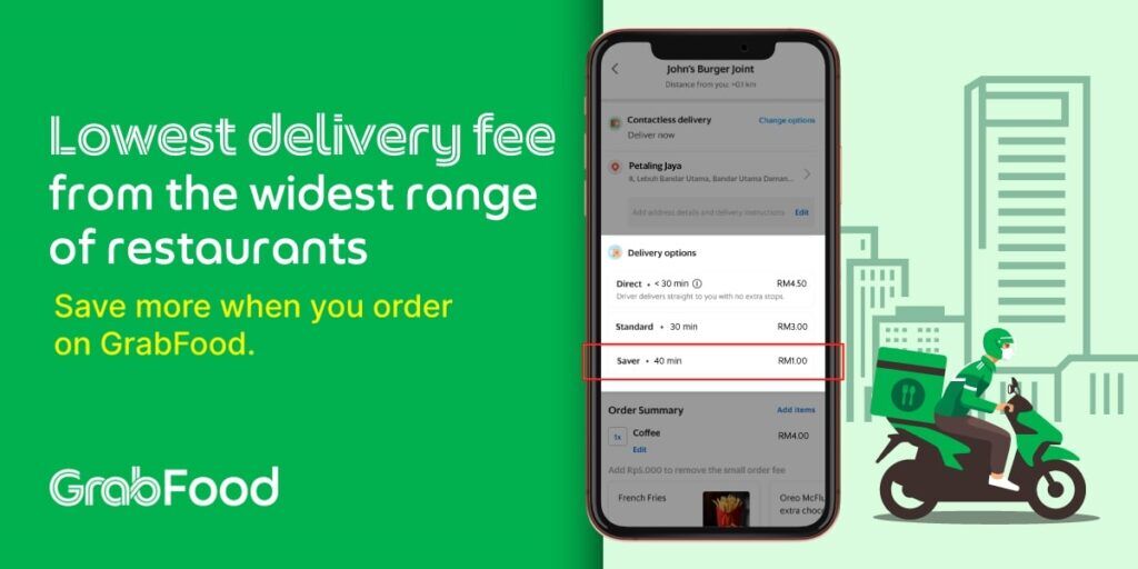 GrabFood Saver Delivery Has Officially Launched on their App