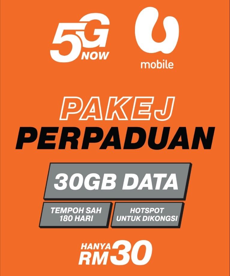 U Mobile Begins Their Pakej Perpaduan Prabayar, RM30 For 6 Months ...