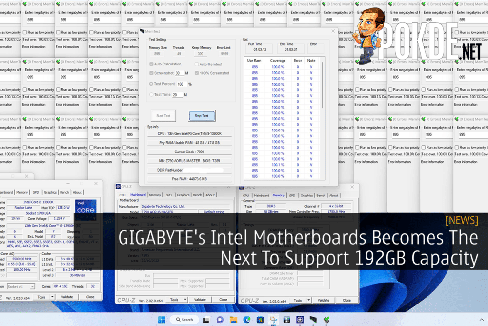 GIGABYTE's Intel Motherboards Becomes The Next To Support 192GB Capacity 26