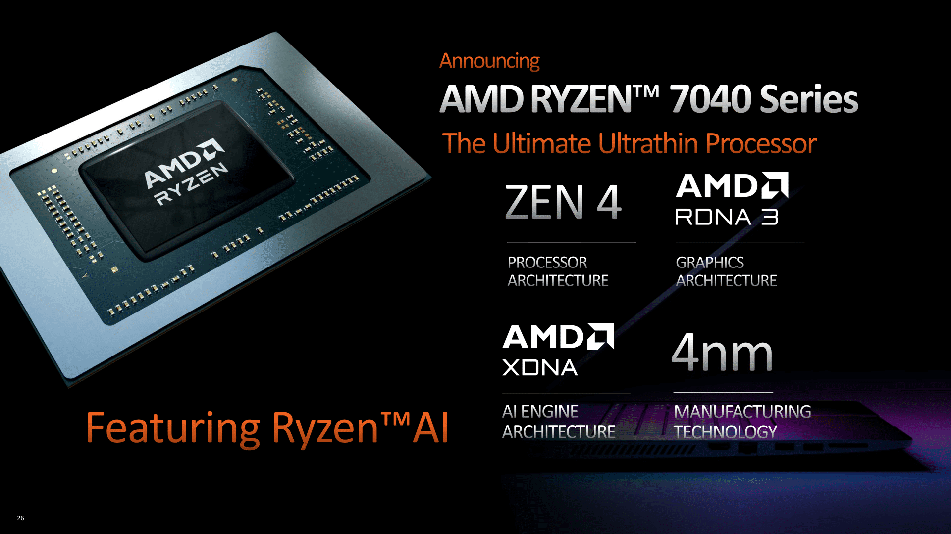 AMD Ryzen 7040HS Series Launch Pushed Back To April