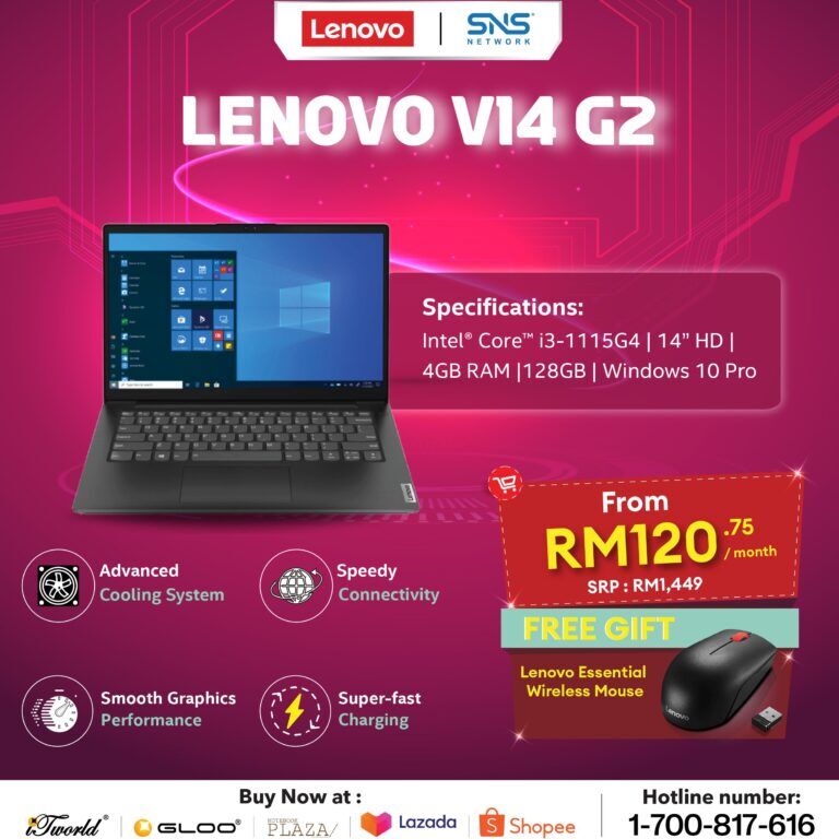 How the Lenovo V14 G2 Laptop Empowers On-the-Go Professionals For Less Than RM1,500