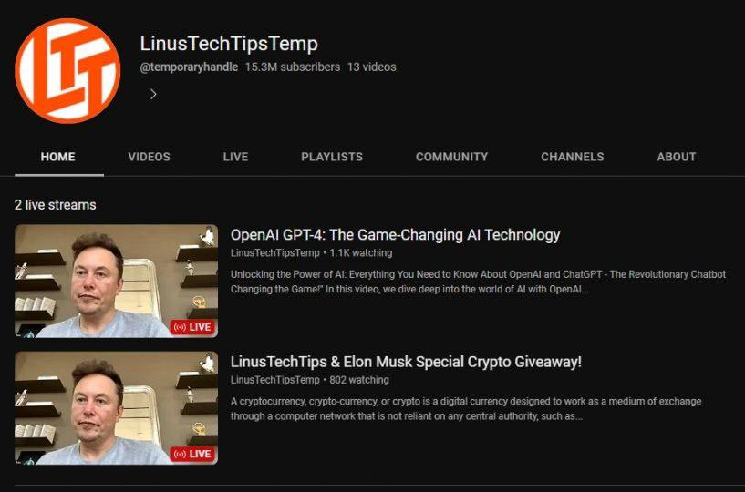 Linus Tech Tips YouTube Channel Was Hacked, Hijacked, Then Taken Down