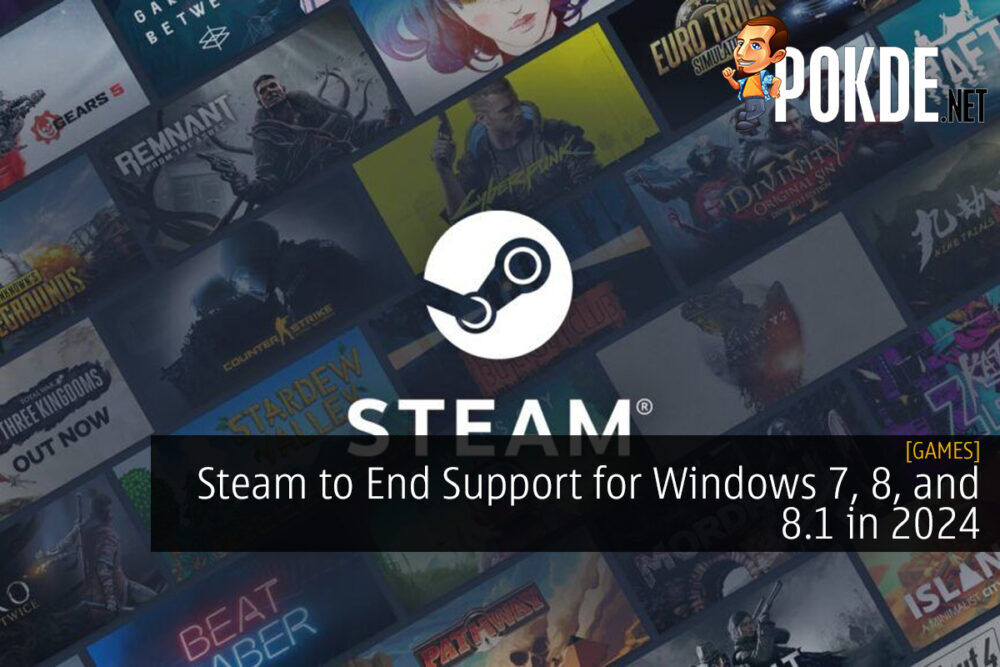 Steam to End Support for Windows 7, 8, and 8.1 in 2024