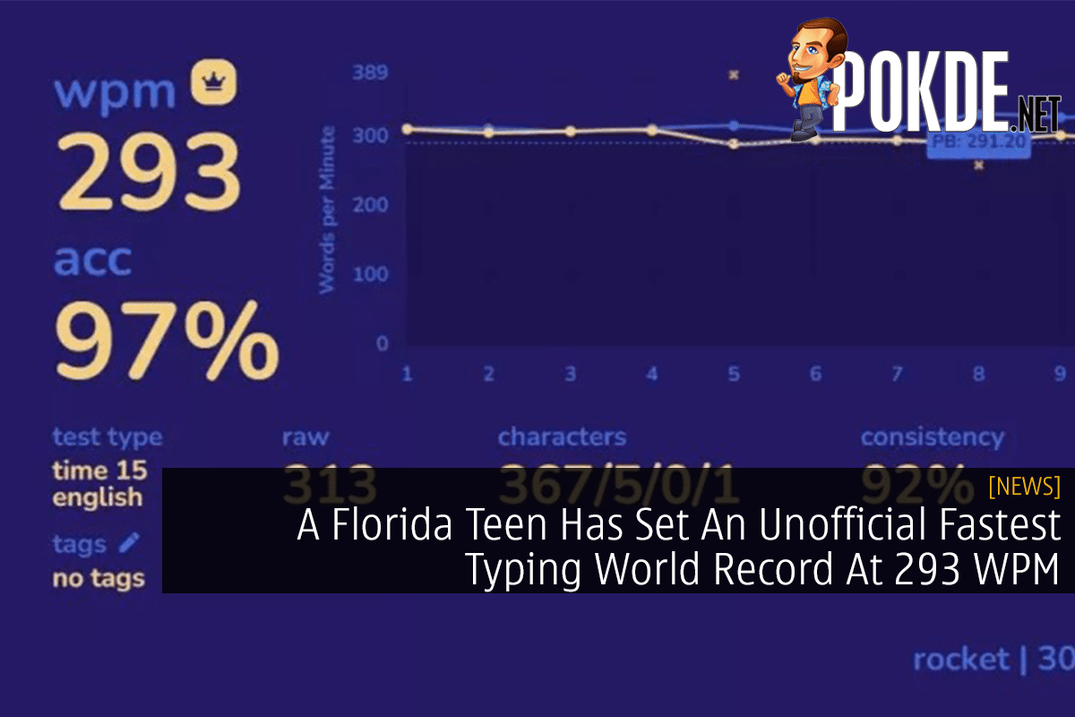 A Florida Teen Has Set An Unofficial Fastest Typing World Record At 293 ...