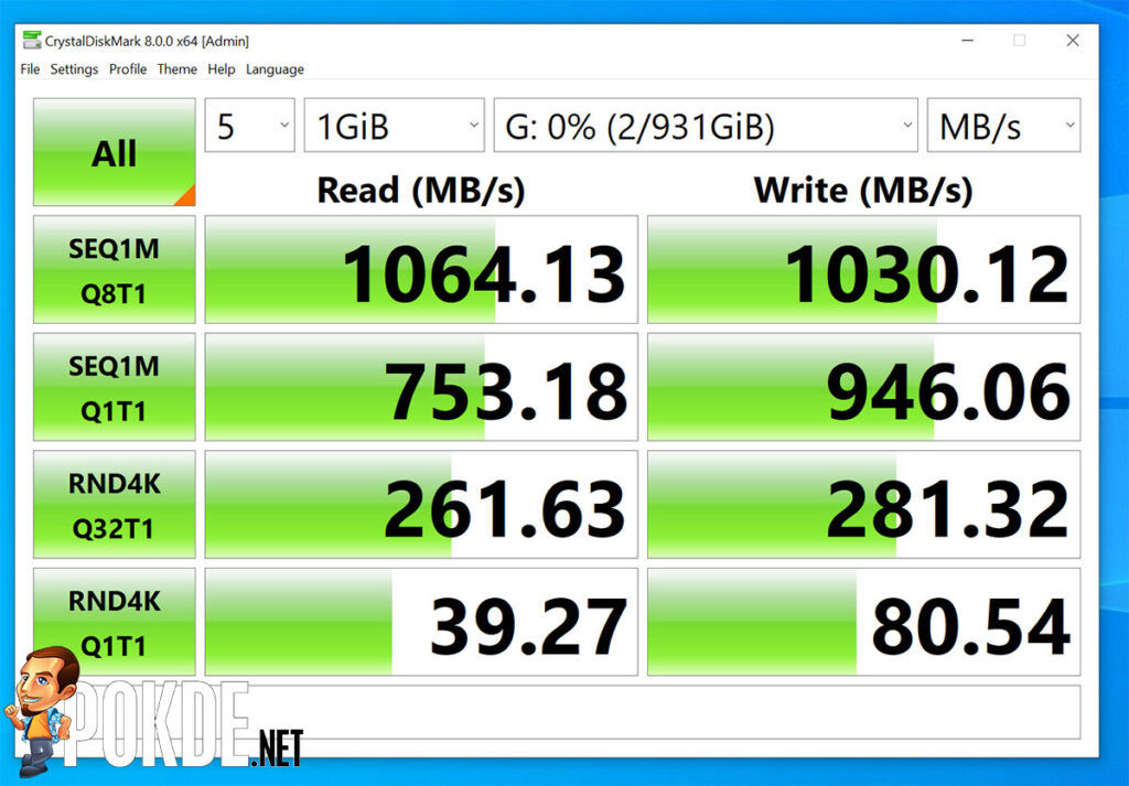 WD My Passport SSD Review CrystalDiskMark
