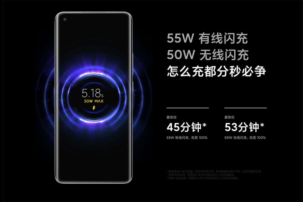 Xiaomi Mi 11 fast charging