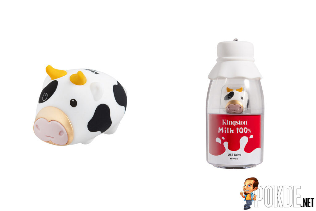 Kingston Mini Cow USB Flash Drive and Bottle