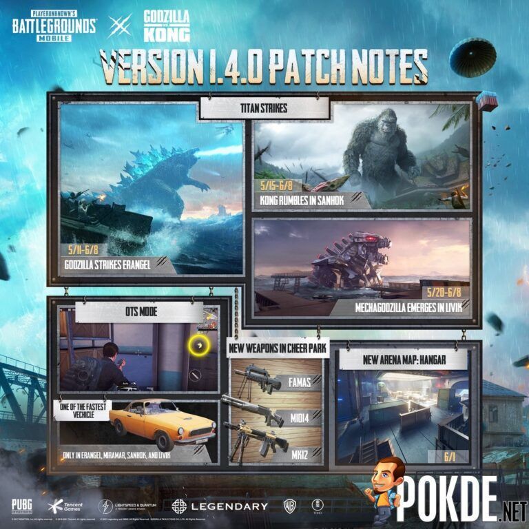 It's Godzilla vs Kong In The New PUBG MOBILE Update 1.4 - 18