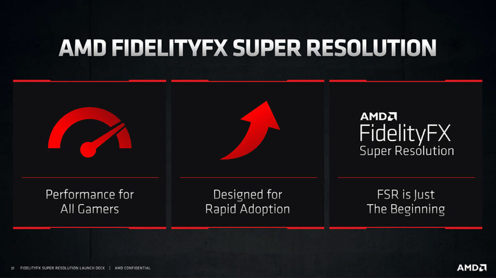 amd fidelityfx super resolution amd fsr