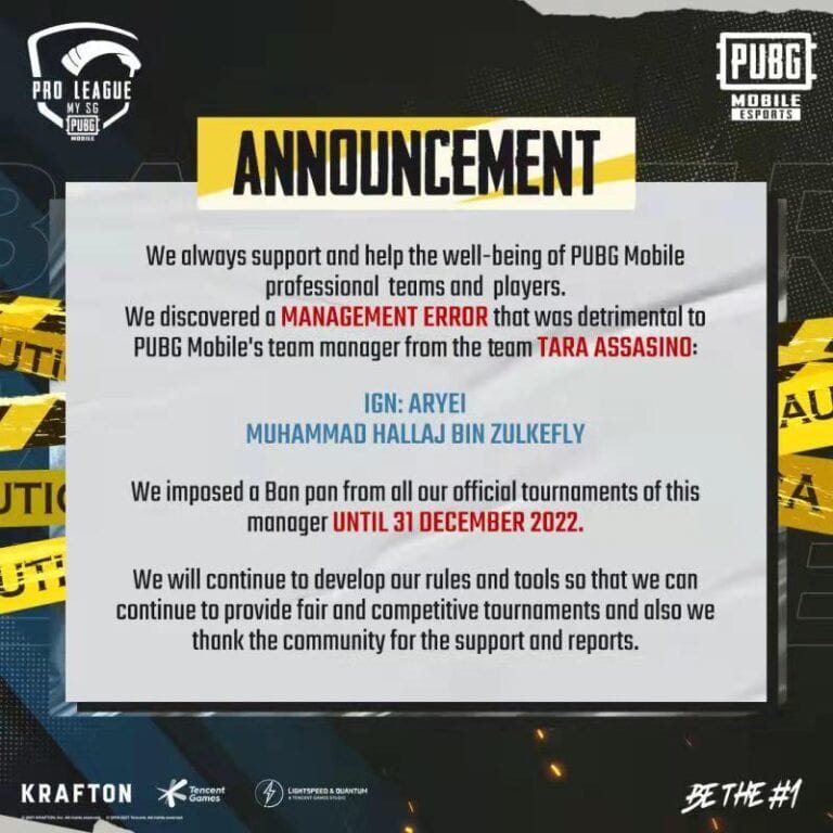 TARA ASSASINO Manager Hit With "Ban Pan" By PUBG Mobile - 16