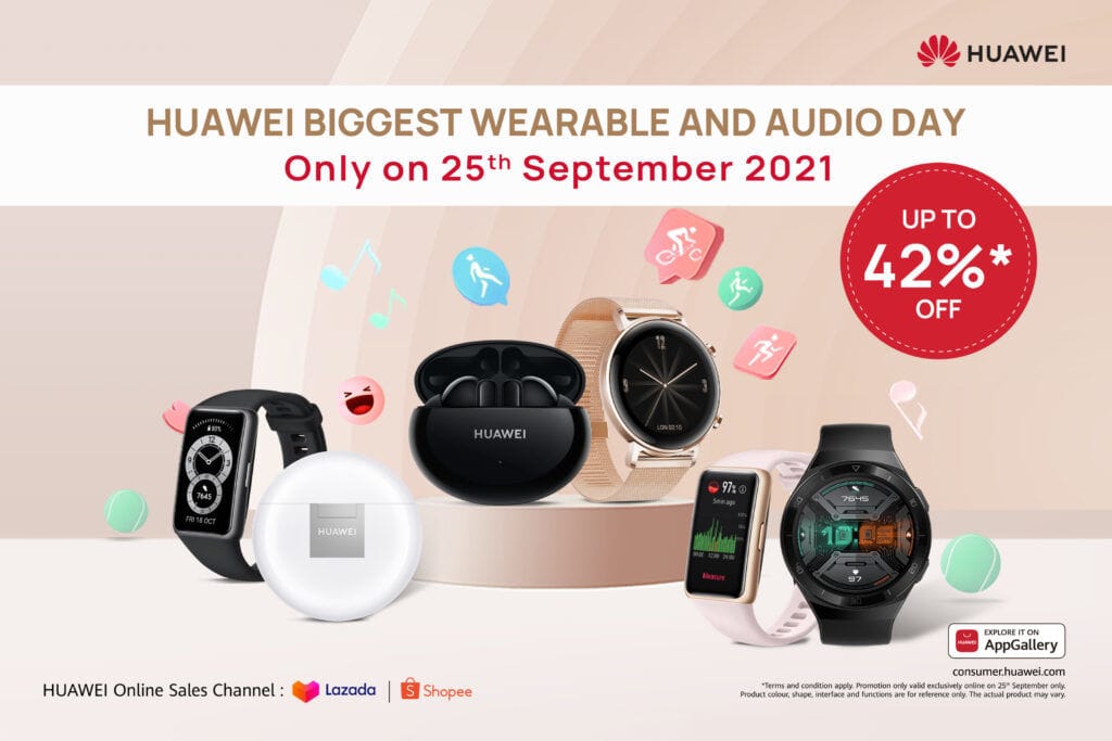 HUAWEI Is Offering Huge Discounts During Their Wearable And Audio Day This 25th September - 16