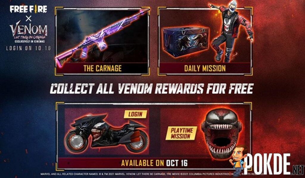 New Free Fire x Venom: Let There Be Carnage In-Game Event Begins Today - 18