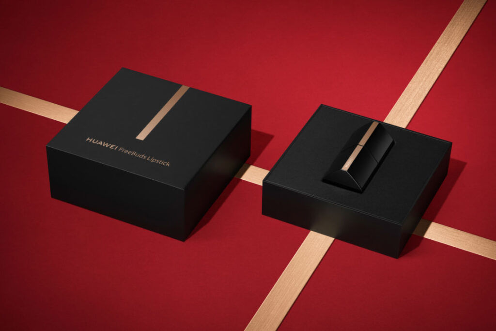 huawei freebuds lipstick packaging