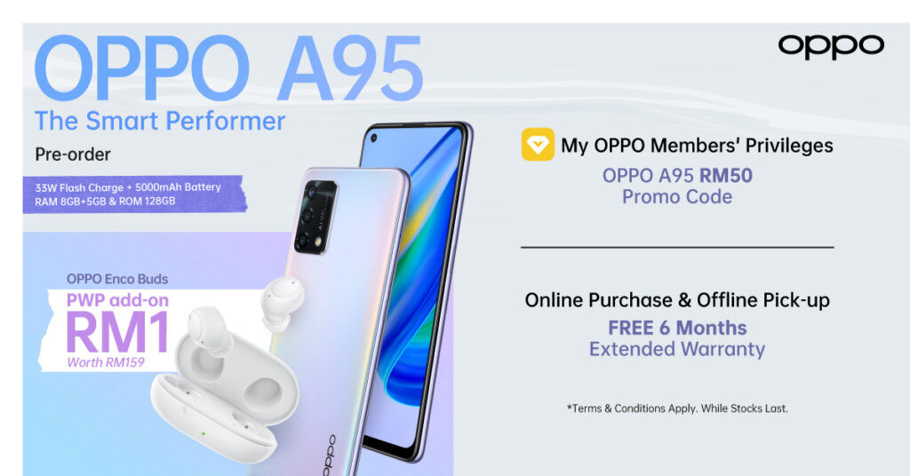 OPPO A95 pre-order Malaysia