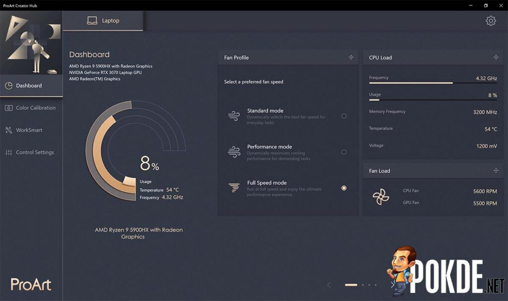 ASUS ProArt Studiobook 16 OLED review ProArt Creator Hub (4)
