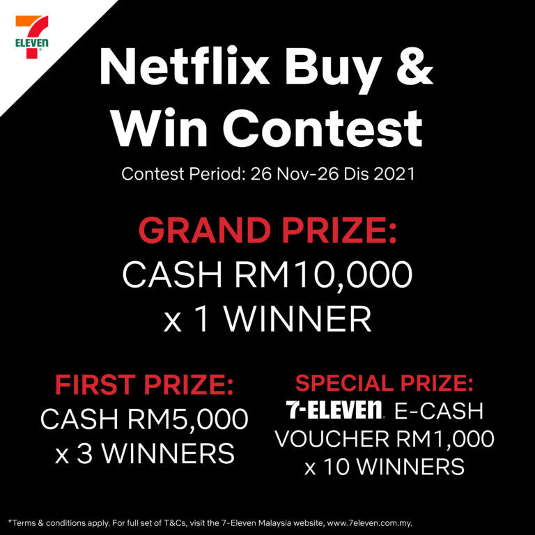 Buy Netflix Gift Cards From 7-Eleven And Stand A Chance To Win RM10,000 - 20
