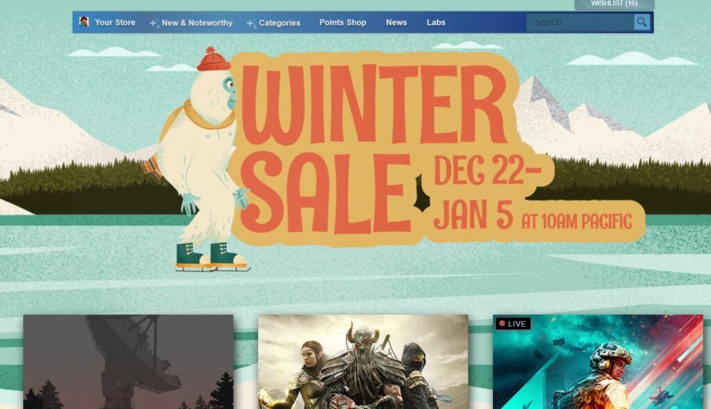 Steam Winter Sale 2021 Now Live - Final Steam Sale For This Year